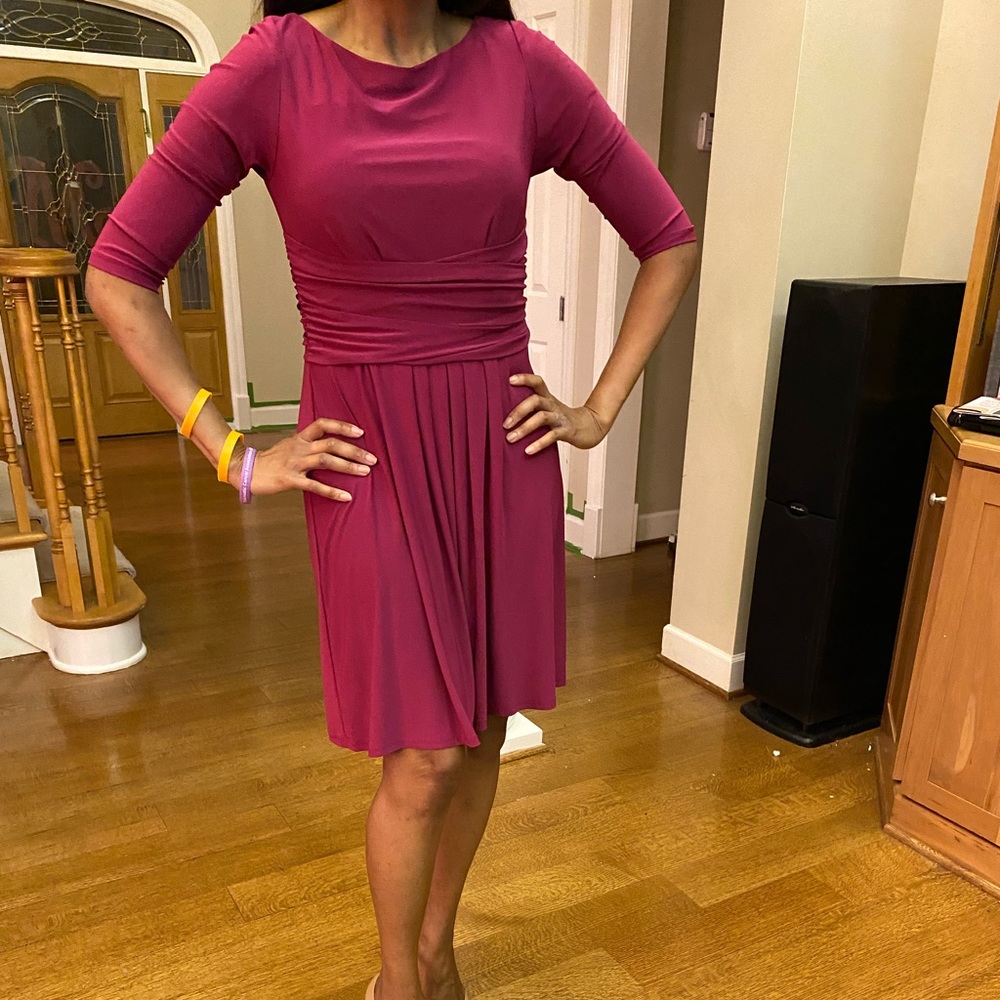 Eliza J cranberry dress